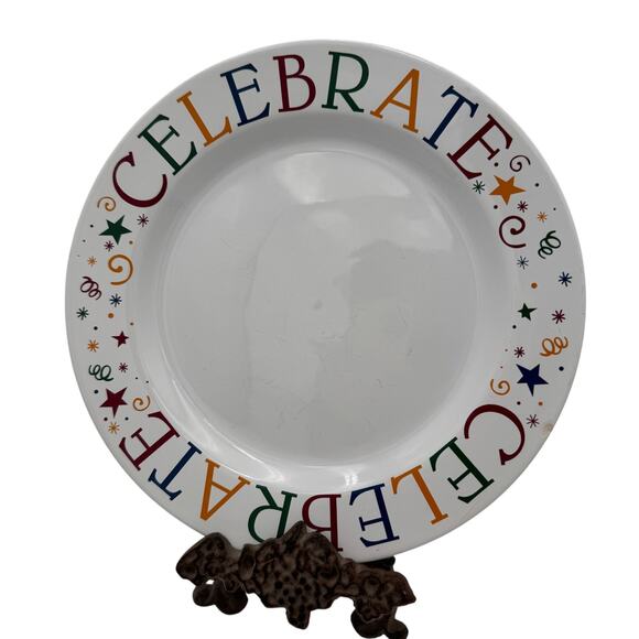 Celebrate Plate Pampered Chef Special Day Birthday Graduation 11" - Picture 1 of 6